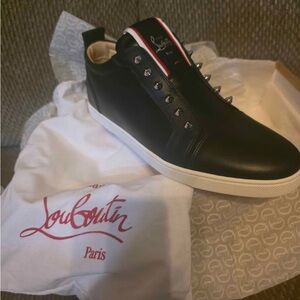 Christian Louboutin Black and White Men's Sneakers